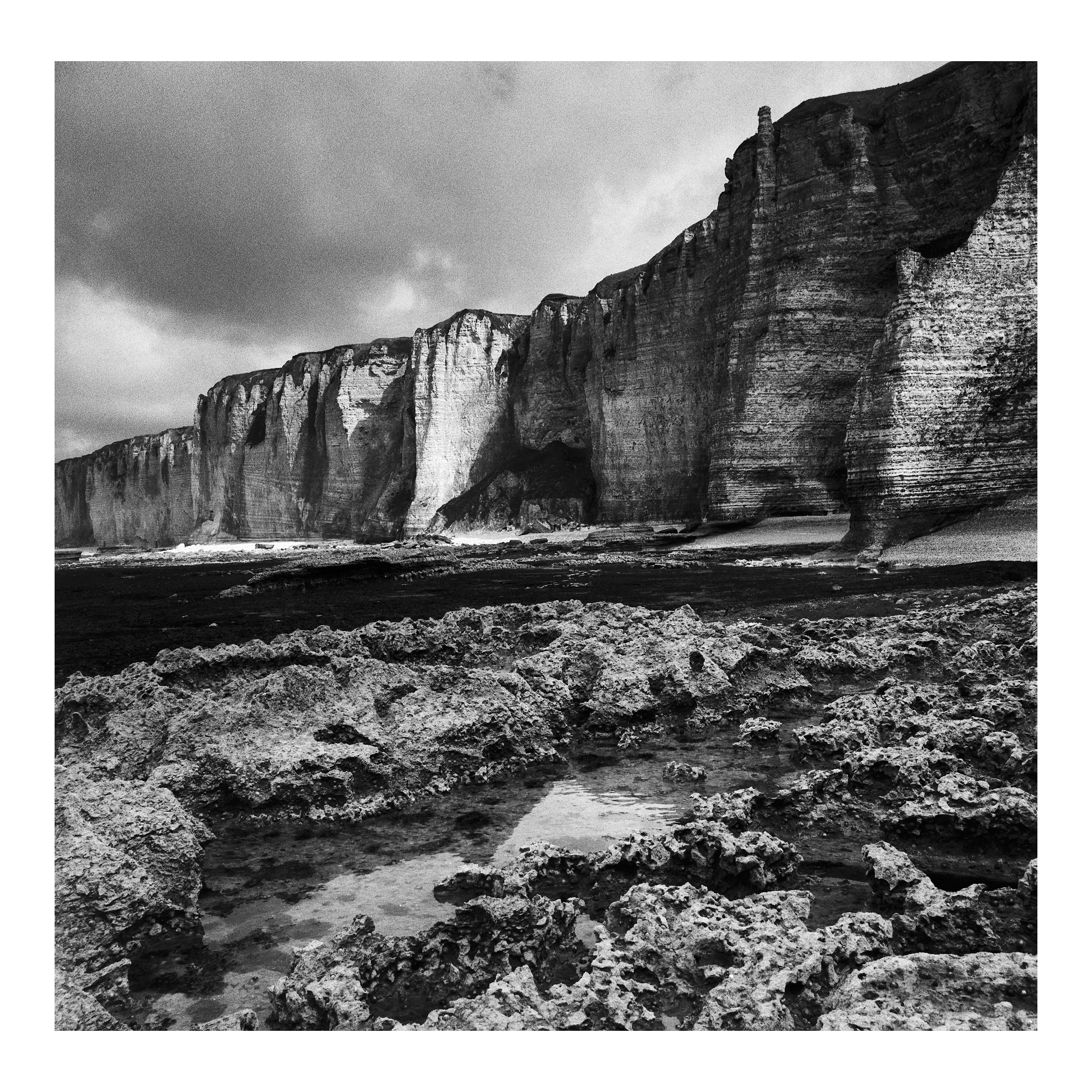 Low tide on the coast near Etretat